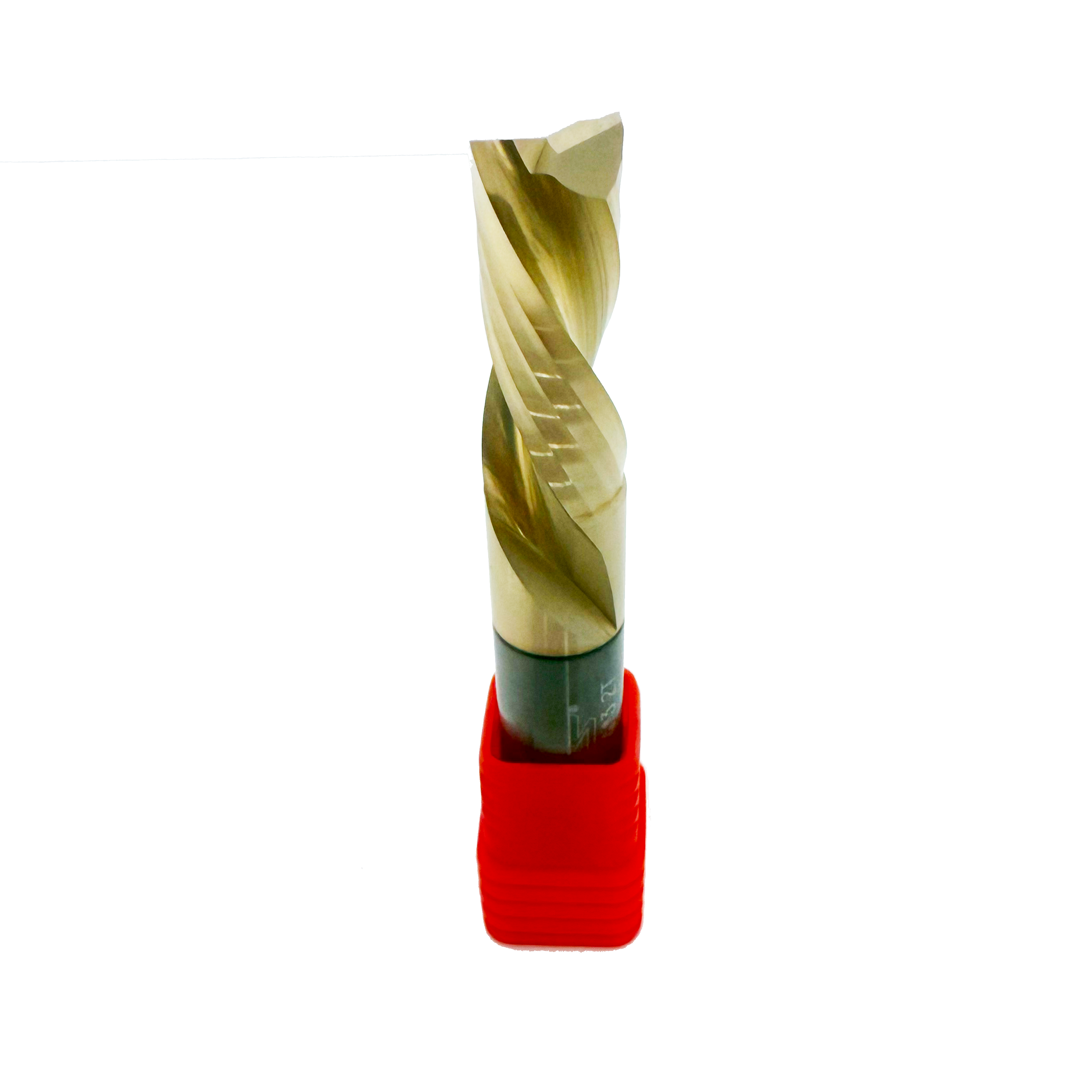 1/2" Solid Carbide Spiral Plunge Router Bit | Down Cut | 1-1/4" Cutting Length | 2 Flute | KWS Tools