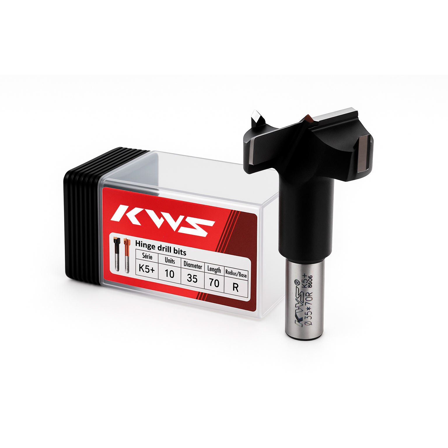 35mm Hinge Drill Bit for European Hinges | 10mm Shank | K5+ Series | KWS Tools